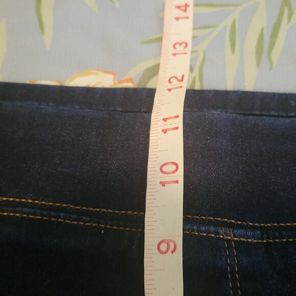 Old Navy Mid Rise Rockstar Jeans Jeggings Dark Denim 16 Regular - Picture 6 of 11